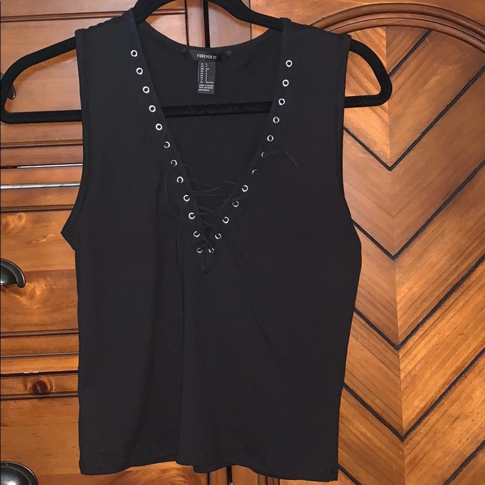 Forever 21 Lace up top